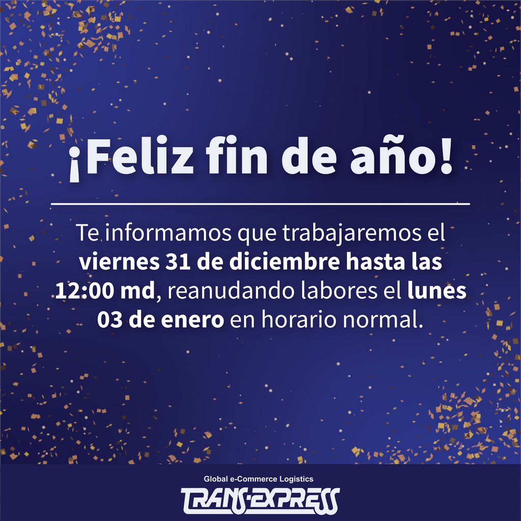 ¡Te compartimos nuestro horario para este viernes 31 de diciembre, y nos vemos de regreso en el 2022!