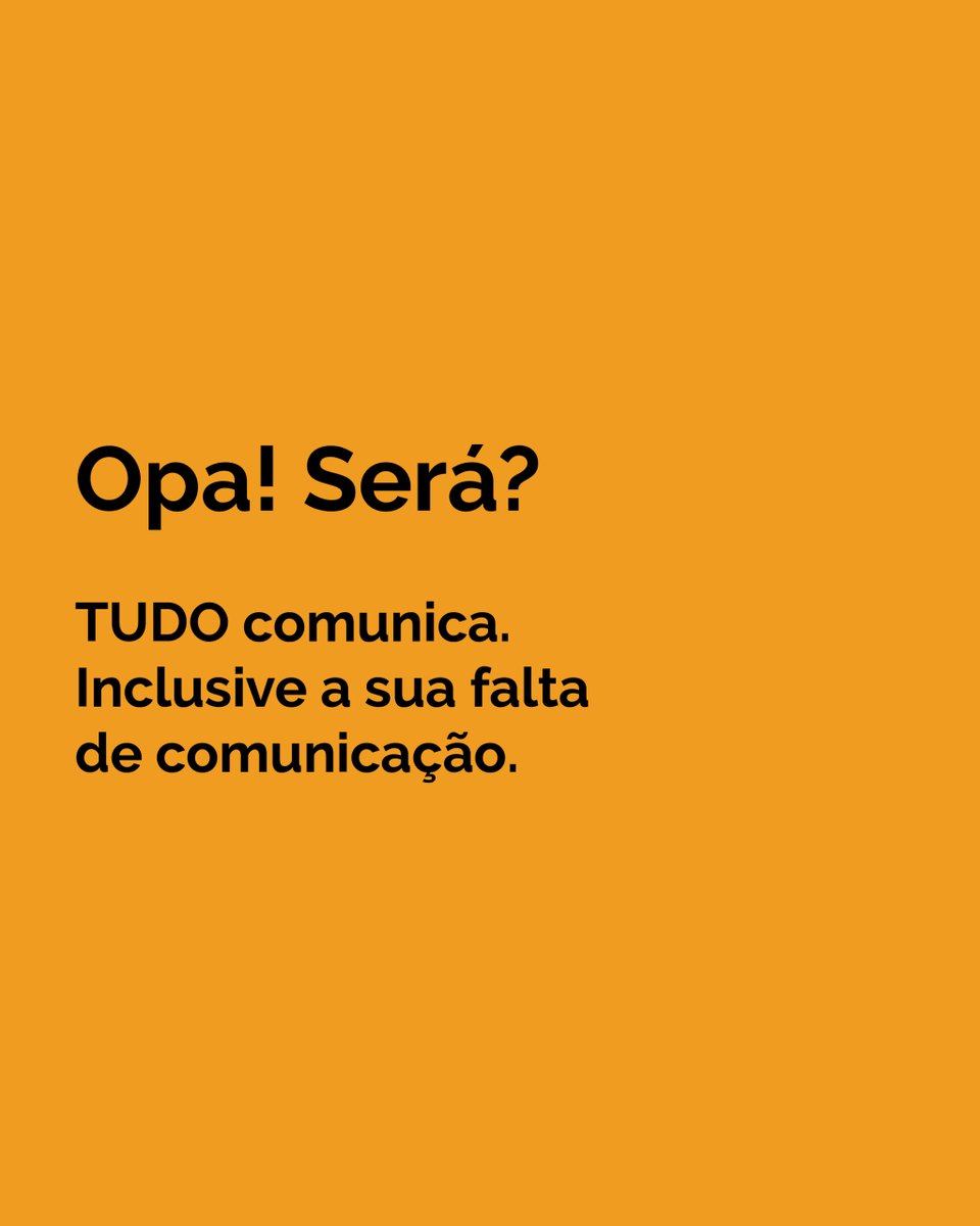 TudoOrna's tweet photo. TUDO comunica. Inclusive a sua falta de comunicação. Engana-se aquele tenta se isentar de suas responsabilidades quando o assunto é comunicação. Para haver diálogo e entendimento, é preciso haver troca e intenção.

Livro Direção de Arte de Marca: https://t.co/PGzHSPBCJq https://t.co/HrlN1m66lx