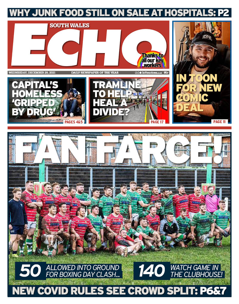 Here's the front page of Wednesday's South Wales Echo

newspapersubs.co.uk/SWS

#TomorrowsPapersToday
