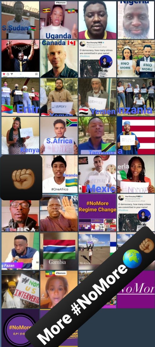 FuadMustefaAli's tweet photo. More #NoMore Africa
More #NoMore The World.
Isn't it time to say #NoMore for the injustices everywhere? https://t.co/gZvbEF7C6C