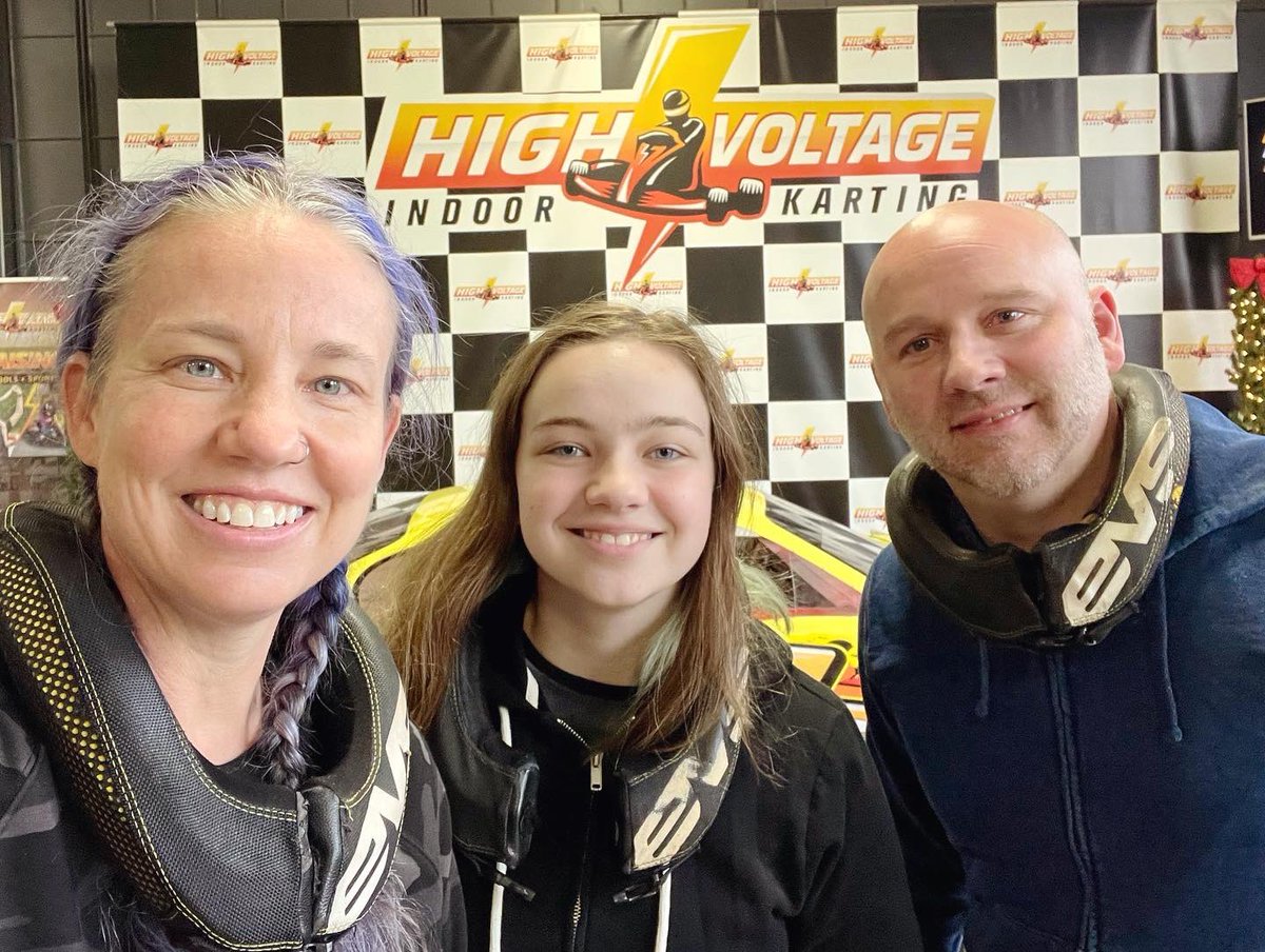 kfay's tweet image. High Voltage Indoor Karting!
Alex wanted to go “real” go karting as a fun bday week activity - we had a blast! We would definitely go again - even though I was the slow old lady on the track telling everyone to “do safe things” and “don’t bump my kid” haha
🏎
#fayfun #gokart