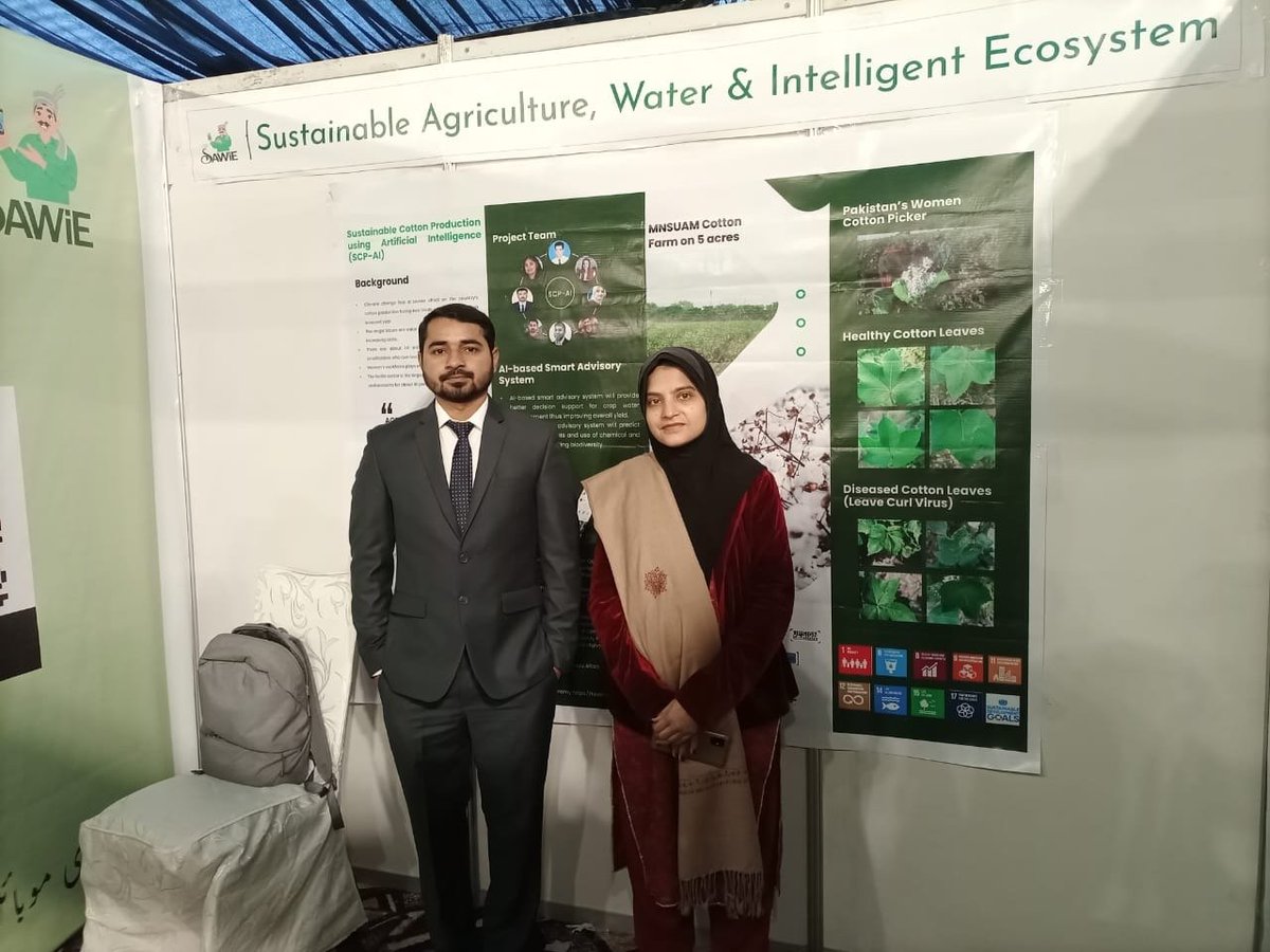 <a href="/Texonomy1/">Texonomy</a> project team <a href="/SAWiE_Advisory/">SAWiE</a>  took part in <a href="/dicefoundation/">DICE Foundation</a> for sustainable cotton production App advises farmers about crop health. <a href="/UPSIGN_Network/">UPSIGN (Uk-Pak Science & Innov. Global Network)</a> <a href="/BCICotton/">Better Cotton</a> <a href="/MNSUAM/">MNS-UAM</a> <a href="/punjab_tevta/">TEVTA Punjab Official</a> <a href="/APTMAofficial/">All Pakistan Textile Mills Association</a> <a href="/PakPMO/">Prime Minister's Office</a> <a href="/CMPunjabPK/">.</a> <a href="/pkBritish/">British Council Pakistan</a> @Barn4_NIAB  <a href="/Jurir/">juriri</a>