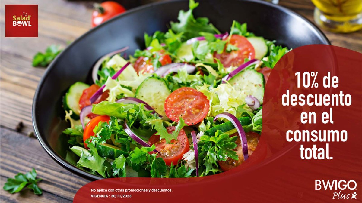 Epic_Club_'s tweet photo. Come saludable y con ingredientes frescos en @saladbowlpuebla y con @Bwigo  recibe un 10% de descuento en tu consumo total. ¡Lo sano también puede ser delicioso😋!
#SaladBowl🥗 #Bwigo #Descuentos #Promociones #Puebla

https://t.co/zlnuTsPLRr https://t.co/VEaqE956Ir