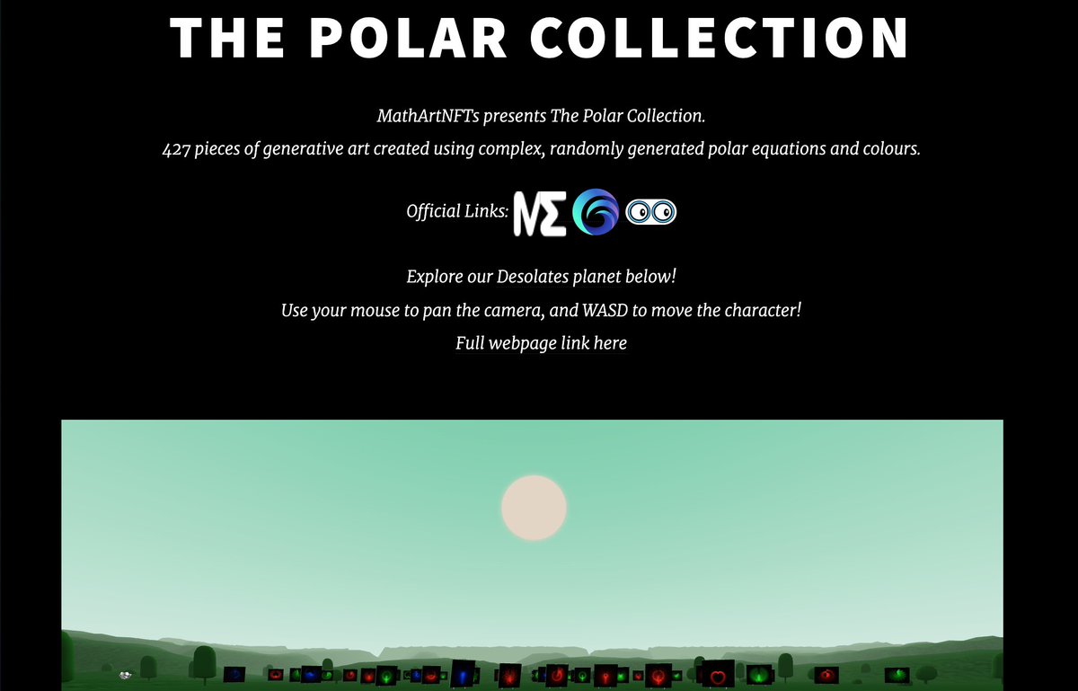 MathArtNFTs's tweet photo. We've also now integrated our @desolateNFT planet directly into our website for you all to explore🔥

We're so excited to build our own world - an incredible team over at Desolates!🤯 https://t.co/6dNPekb4pn