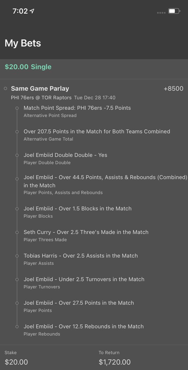 PatsyBetsNBA's tweet photo. Add:
The Very Rare In-Person Same-Game Parlay of the century https://t.co/bVacFzOYd3