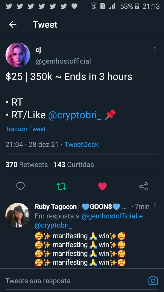 heytavao's tweet photo. @gemhostofficial @cryptobri_ ✌💜💜💜 https://t.co/TXJCfbWDnN