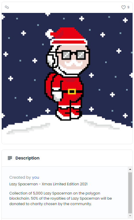 lazyspacemannft's tweet photo. Lazy Spaceman #XMAS2021 NFT airdrop!

To enter:
1. follow @lazyspacemannft &amp; @sheng80617 
2. Like &amp; RT
3. Comment wallet address
4. End in 4hrs
#nftgiveaway #nft #airdrop #xmasgift https://t.co/4qEU2OFWMo