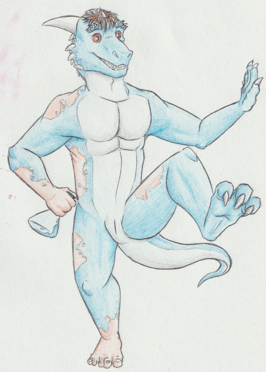 Little christmas drawing for <a href="/nyhgault/">Nyhgault 🧪</a>  .
Kobolt potion are still very effectives.
#TFTuesday