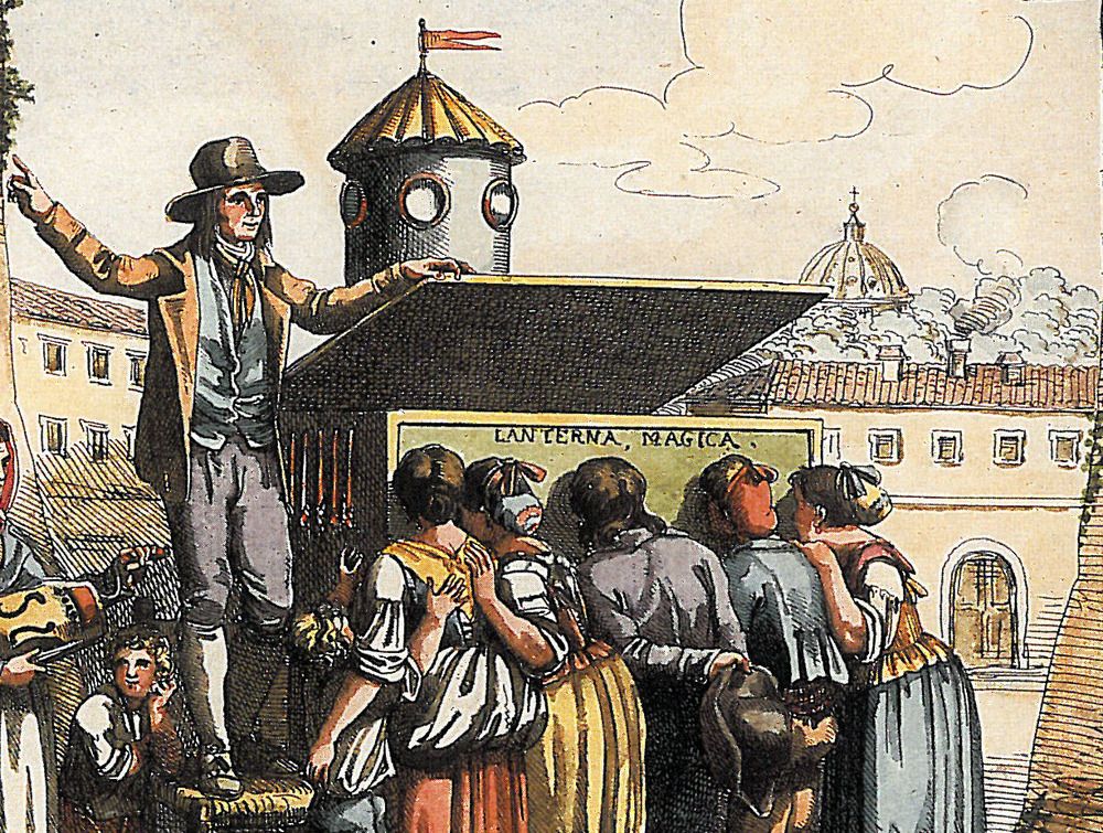 RealPreCinema's tweet photo. 1684
RAREE SHOW
The Raree Show was a small display, or a scene viewed in a box. It was an unusual but amazing #peepshow seen through a #peepbox by more than one person at a time. A Raree Show could imitate motion in many views. https://t.co/GKd1XjOw3z