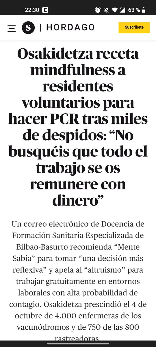 julen_ac's tweet photo. Continúa la pésima gestión de #Osakidetza . Después de despedir en octubre 4000 trabajadores, ahora ya no realizan seguimiento de los casos leves de COVID y piden voluntarios entre los residentes para hacer PCR. Pero es más fácil hacer restricciones que invertir en sanidad. https://t.co/fQavZn9bVD