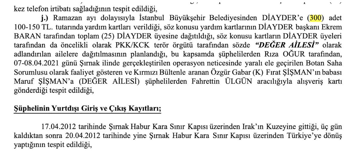 ❌Ekrem İmamoğlu'nun Sözcüsü Murat Ongun'un bu seferki yalanı sadece 23 dakika sürdü. 

🚨Gazeteci Nedim Şener,  iddianameye göre İBB'nin 300 tane yardım kartını PKK'lı ailelere dağıttığını ispatladı.