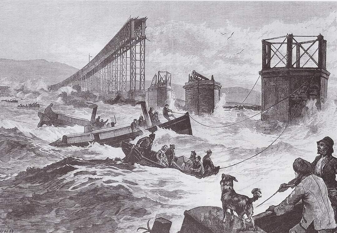 DundeeCulture's tweet photo. 😔💔 On 28th December every year, #Dundee remembers a dark day in it's history when it was the day the Tay Bridge disaster claimed the lives of an estimated 75 people who perished due to high winds. #TayBridgeDisaster https://t.co/Fzktsx58I7