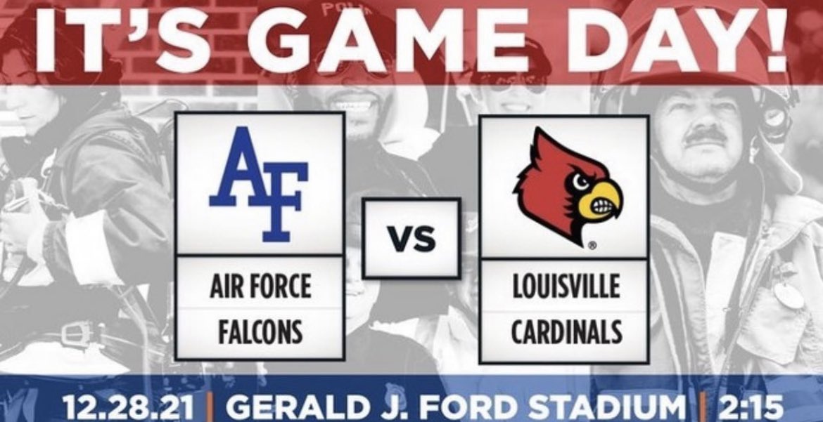 servpro_epr's tweet image. TODAY! Tune in to the SERVPRO First Responder Bowl at 3:15 ET as the Air Force Falcons (9-3) take on the Louisville Cardinals (6-6). ON NOW!