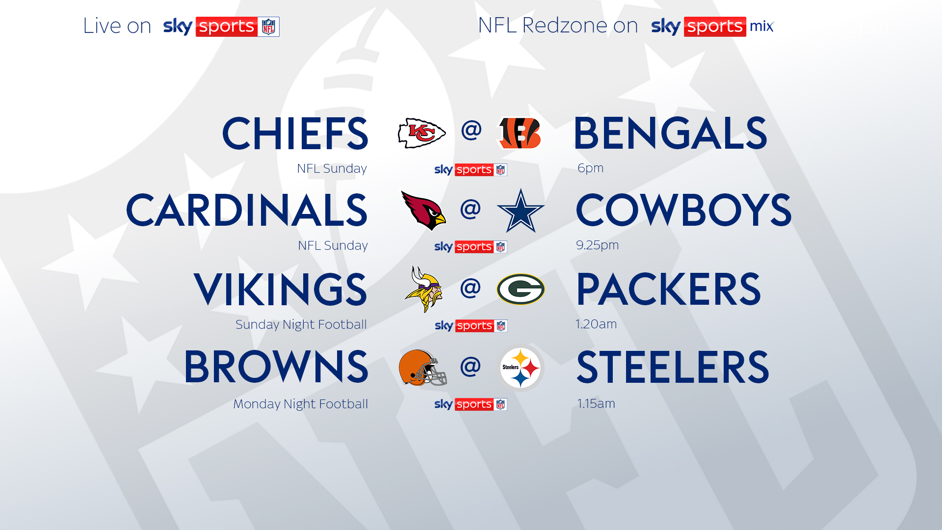 Nfl fixtures discount