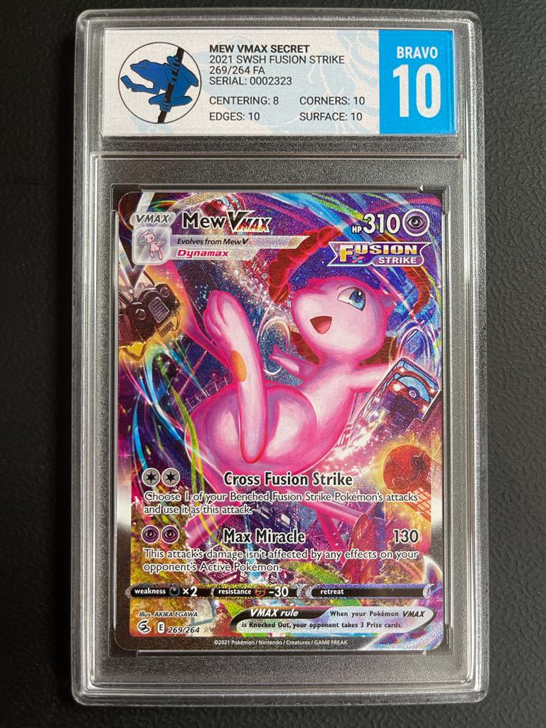 GIVEAWAY: LIKE, RETWEET &amp; FOLLOW to be in with a chance of winning this Amazing Mew Vmax from the Fusion Strike set. If you’re already following then just Like &amp; RT. Also open to the USA. We are aiming for 2000 followers. Head over to our instagram 4 an extra entry 🌴🐸.