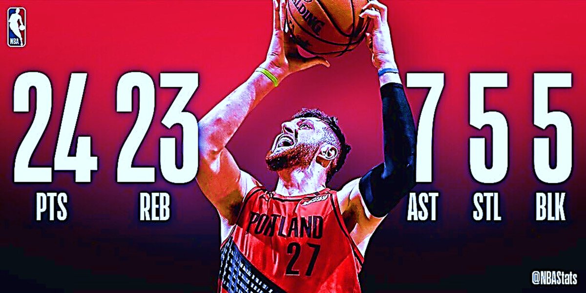 RT @DowntownLillard: How far would the Blazers get if they had Jusuf Nurkic playing like this every game? https://t.co/bYx1W0um9o