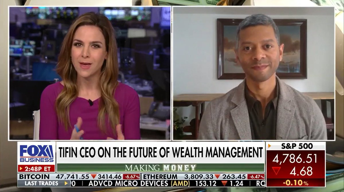 TIFIN (@tifinfintech) on Twitter photo Tune in to Making Money on <a href="/FoxBusiness/">FOX Business</a> today as <a href="/JackieDeAngelis/">Jackie DeAngelis</a> and TIFIN's <a href="/DrVinayNair/">Vinay Nair</a> discuss the future of #wealthmanagement, and the ways <a href="/DiscoverMagnifi/">Magnifi by TIFIN</a> is transforming #investing: bit.ly/316LZtX
#fintech #fintechnews #financialmedia #wealthtech #investingnews Tune in to Making Money on <a href="/FoxBusiness/">FOX Business</a> today as <a href="/JackieDeAngelis/">Jackie DeAngelis</a> and TIFIN's <a href="/DrVinayNair/">Vinay Nair</a> discuss the future of #wealthmanagement, and the ways <a href="/DiscoverMagnifi/">Magnifi by TIFIN</a> is transforming #investing: bit.ly/316LZtX
#fintech #fintechnews #financialmedia #wealthtech #investingnews