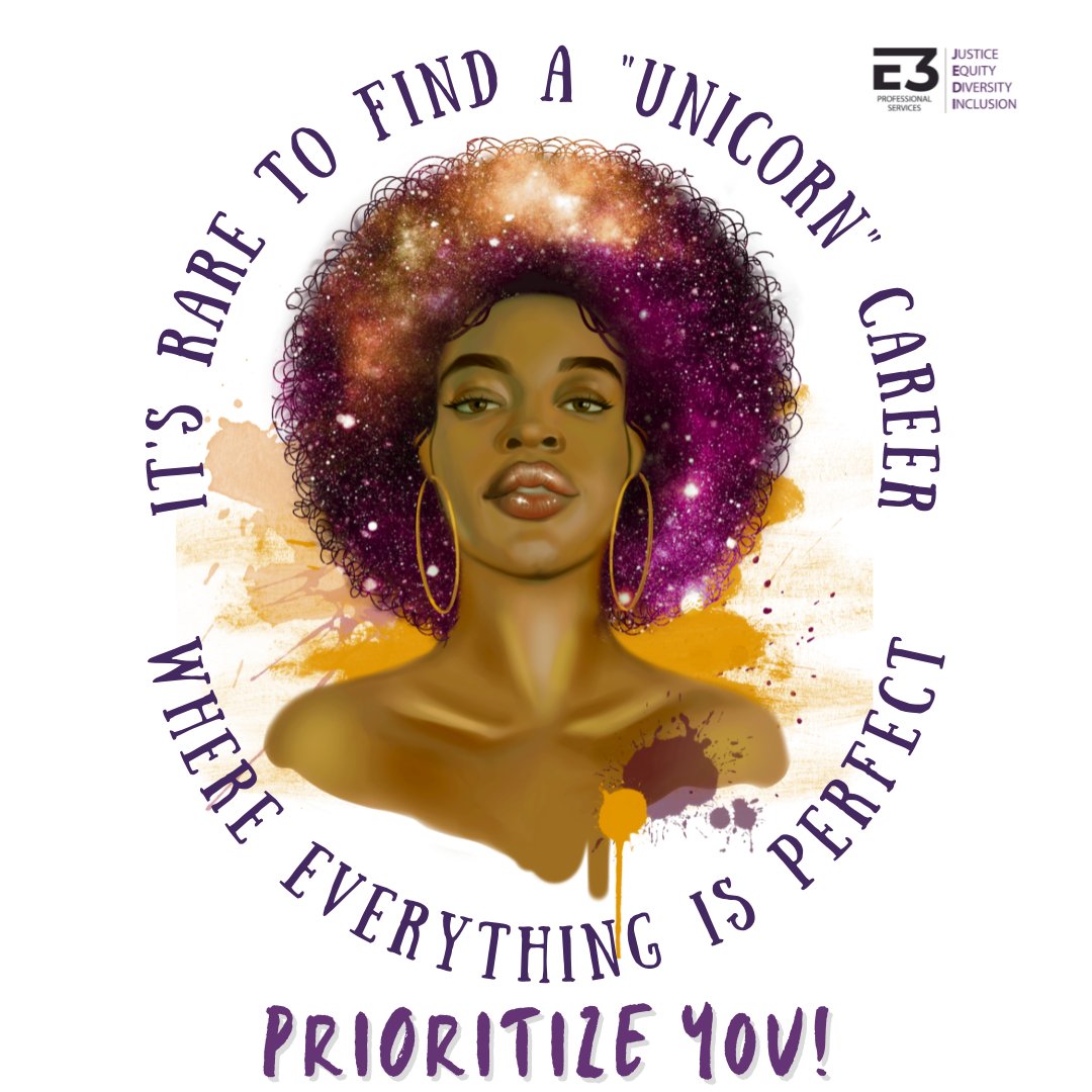 E3ProSvcs's tweet photo. 👀 You might be out there looking for the "perfect" job.  👀

But it's rare to find the "unicorn" career that  ✔️s all of your boxes. 

The #1️⃣ thing is you have to remember to PRIORITIZE YOURSELF! https://t.co/7YAV2mwAUe