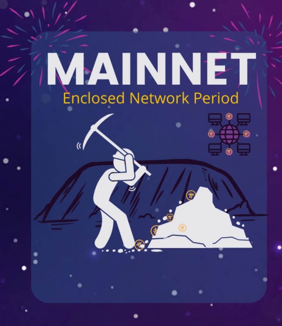 🎊Pi Network mainnet is here!

Pi Mainnet is now live, initiating the Enclosed Network period of Mainnet phase where the Mainnet blockchain is firewalled to prohibit external connectivity but allows peer-to-peer and peer-to-app transfers within the enclosed network. 
#pinetwork