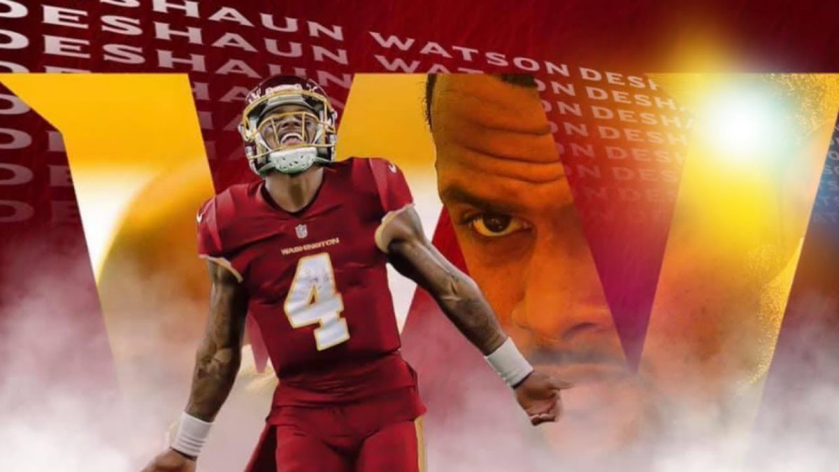 Rio_Robinson91's tweet photo. I need Deshaun Watson Quarterbacking the Washington WolfHOG Commanders in 2022. 

F the Optics .  They will never be clean with Buddy Running things .

Go ALL IN AND SOLVE THIS DAMN POSITION FOR GOOD https://t.co/wkhozjVcOK