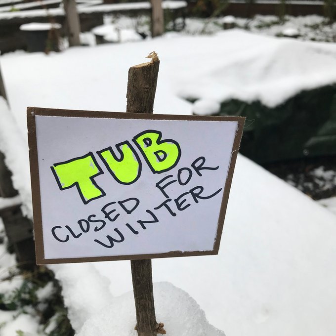 Tub is closed for winter! #BackyardTub #PorterBackyardTub https://t.co/hr9Yokq6Gk<a href="/tag/backyardtub"class="tags">#BackyardTub</a><a href="/tag/porterbackyardtub"class="tags">#PorterBackyardTub</a>