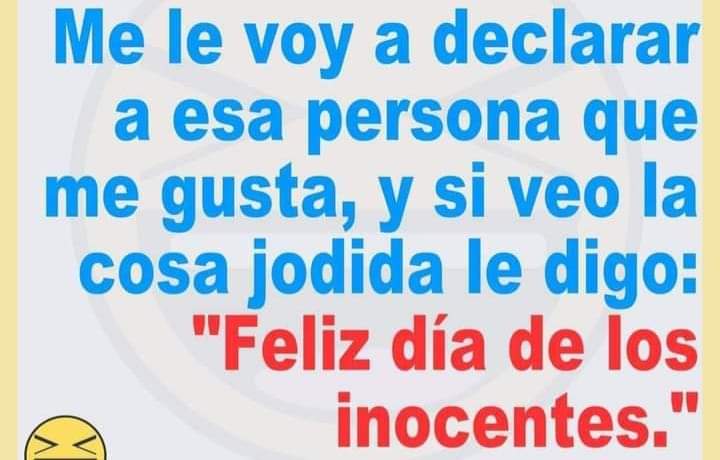 #FelizDiaDeLosInocentes 😄