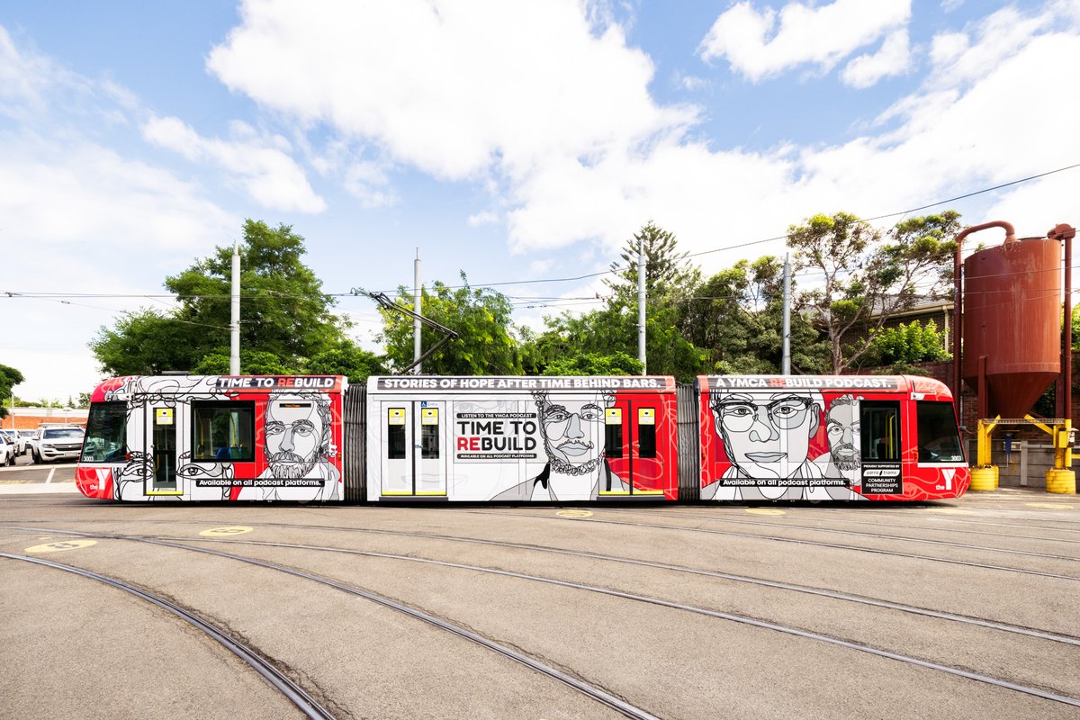 ymcavictoria's tweet photo. We’re so excited to announce our YMCA ReBuild tram has officially left the depot!

Keep an eye out for it rolling around on route 109 and 48

Thanks to @yarratrams,  we're sharing the message that investing in our community brings so much more than just second chances. #rebuild https://t.co/HJqavPq5XY