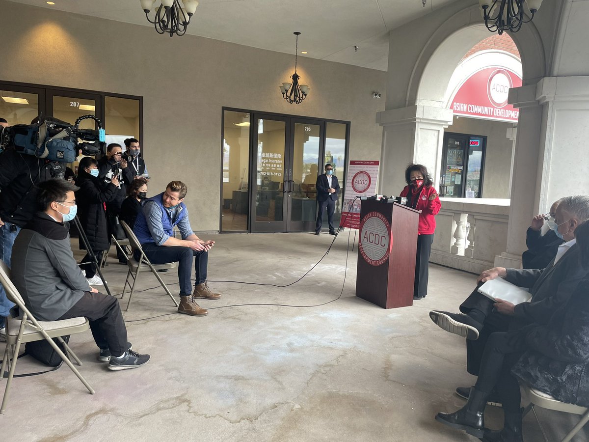 PatranyaMedia's tweet photo. Honored to assist @ACDCNV and the office of @GovSisolak along with AAPI community to organize this press event to support the efforts to raise money for Shanghai Taste restaurant worker who was shot and injured last weekend. Chengyan Wang is recovering. Suspect now in custody. https://t.co/9oTeHwsy5V