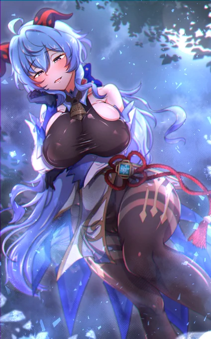 #年の瀬に渾身のイラスト晒すのでフォローしてください  #原神 

甘雨はかわいい 