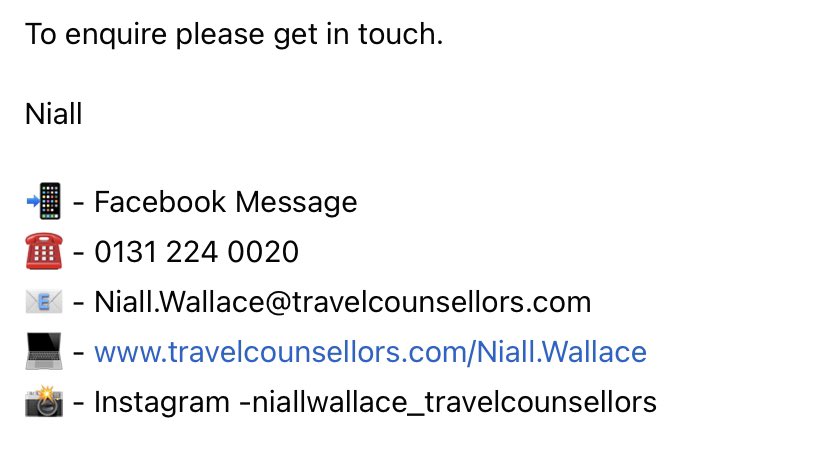 NiallWallaceTC's tweet photo. Please see details of this 7 night voyage in the pics.
#tagstagram #travel #travelphotography #travelblogger #travelling #travelholic #travelguide #traveling #travelgram #traveller #tagsta #tagstagramers #travels #traveler #travelbook #travellers #travelbag #musselburgh https://t.co/kaUYbvJvPW