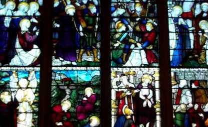 tourscotland's tweet photo. Tour #Scotland virtual travel video Blog of the #Thomson memorial stained glass windows on ancestry visit and trip to #Ludgate #Church in #Alloa, #Clackmannanshire. Window by Charles Earner Kemp https://t.co/yxzxqIbyDL https://t.co/uYBxx7uhxx