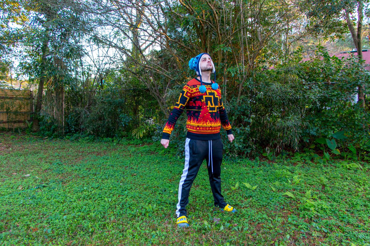 Josh is ready for the harsh Florida winter!