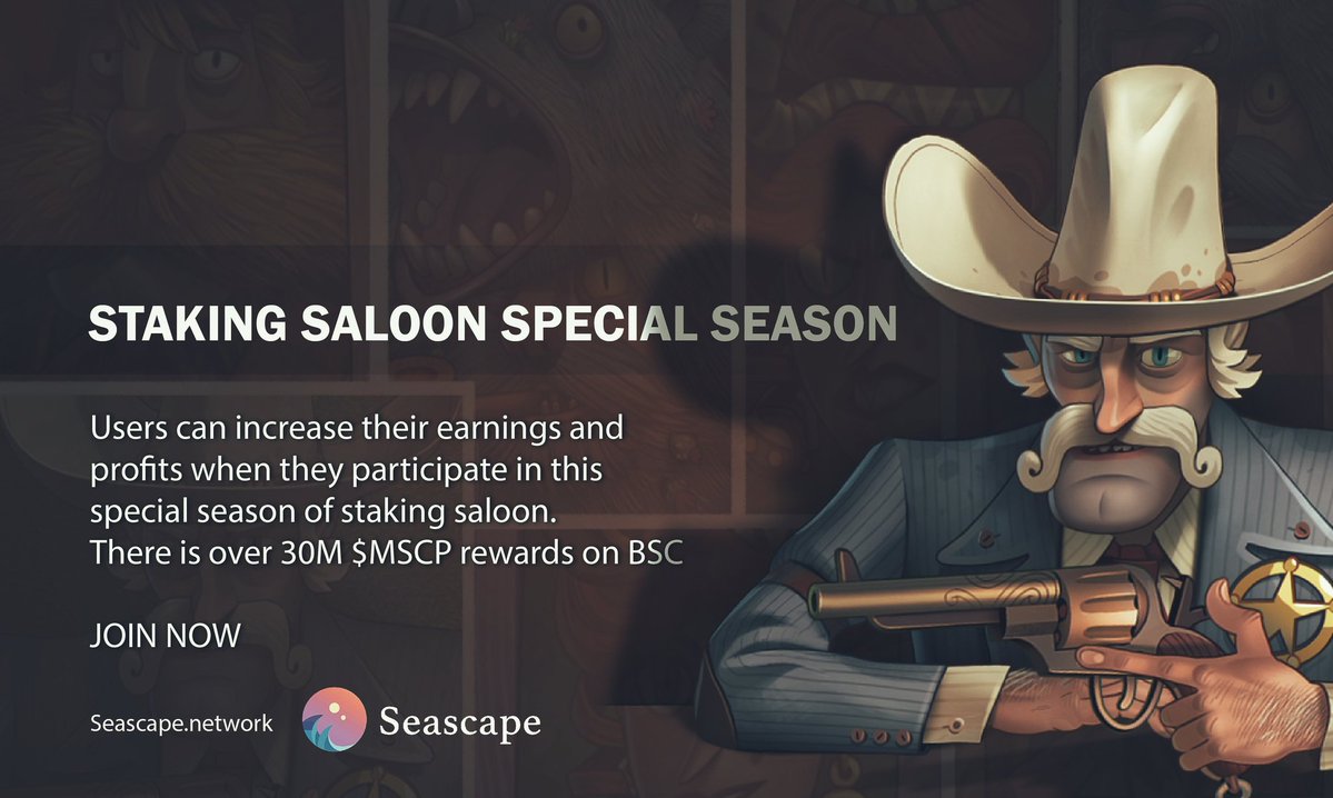 mharia_p's tweet photo. Looking for something fun to do this season? Play the special season of #StakingSaloon game and get rewarded with $MSCP. Have fun while earning. #NFT #PlayToEarn https://t.co/5NuULeXWaZ