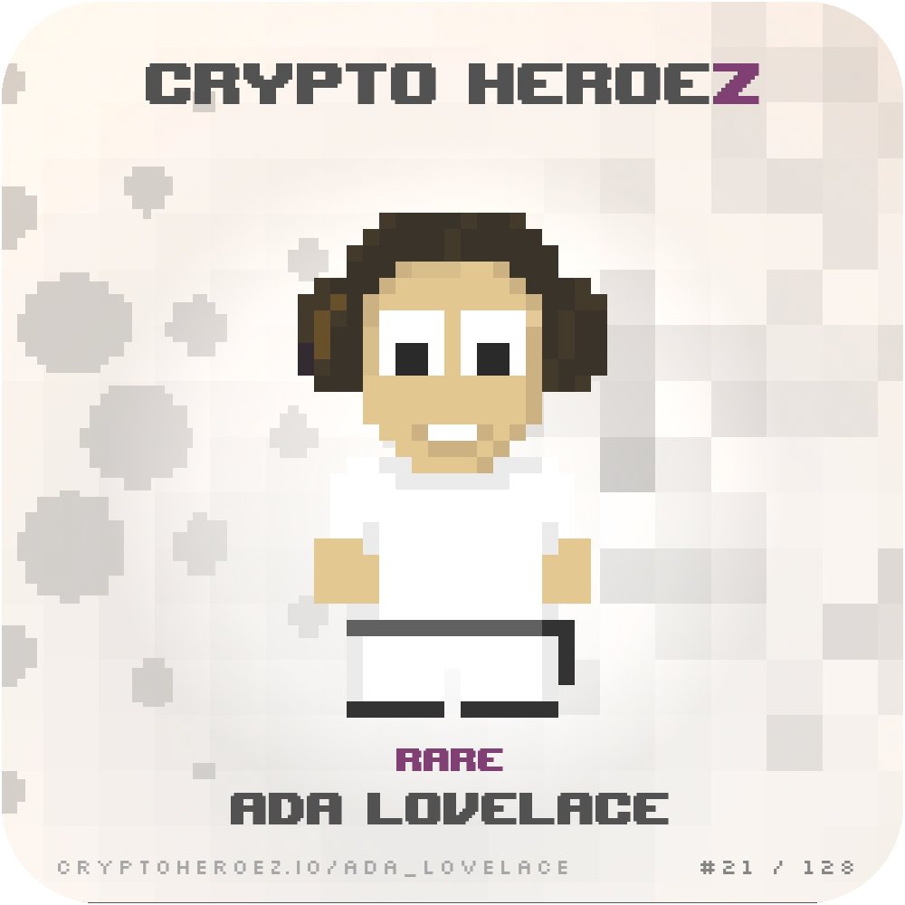 crypto_heroe's tweet photo. 🎉End of the year #NFTGiveaway time 🎉

Win this Ada Lovelace in her "Halloween costume" ;) 

1⃣Follow us
2⃣Like &amp; retweet
3⃣Tag 2 friends

Good luck!

#Cardano #CardanoNFT  #CNFT #NFT #CNFTs  #NFTS #CNFTCommunity #CNFTGiveaway #giveaway  #CardanoCommunity #ADA https://t.co/KJD2Nm5d0k