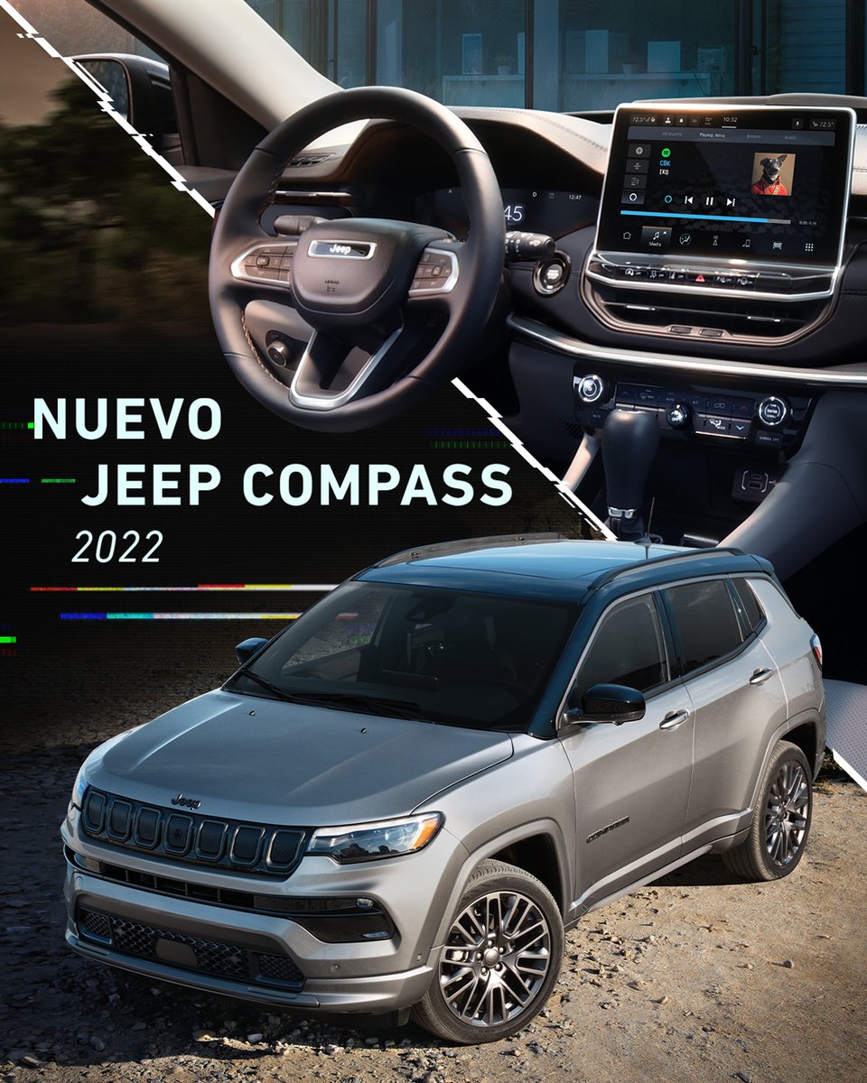 jeeppr's tweet photo. Nuestra Jeep Compass 2022 te permitirá aventurarte sin límites. 🤩 ¿Qué esperas? Visita hoy tu concesionario más cercano 👉🏻 https://t.co/61xn4iXwSa #jeeppr https://t.co/1qPPw6dEtp