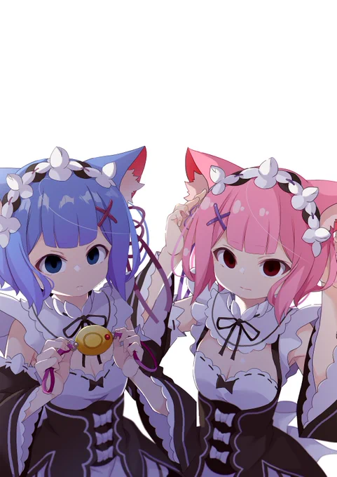 #リゼロ

睨む姉妹。 