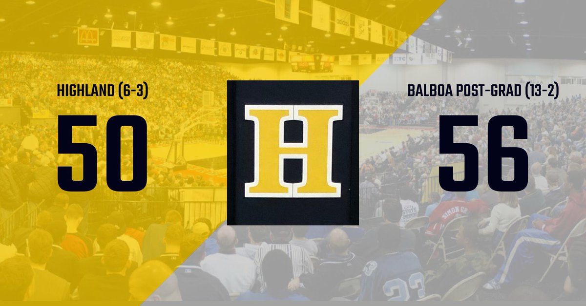 Highland_Hoops's tweet photo. Beach Ball Classic FINAL from Myrtle Beach…
Balboa (Post-Grad) 56
Highland 50
‘24 @NgongbaPatrick 16 pts
#GoHawks #TalonsOut #BBC2021 https://t.co/gcJ563wydv