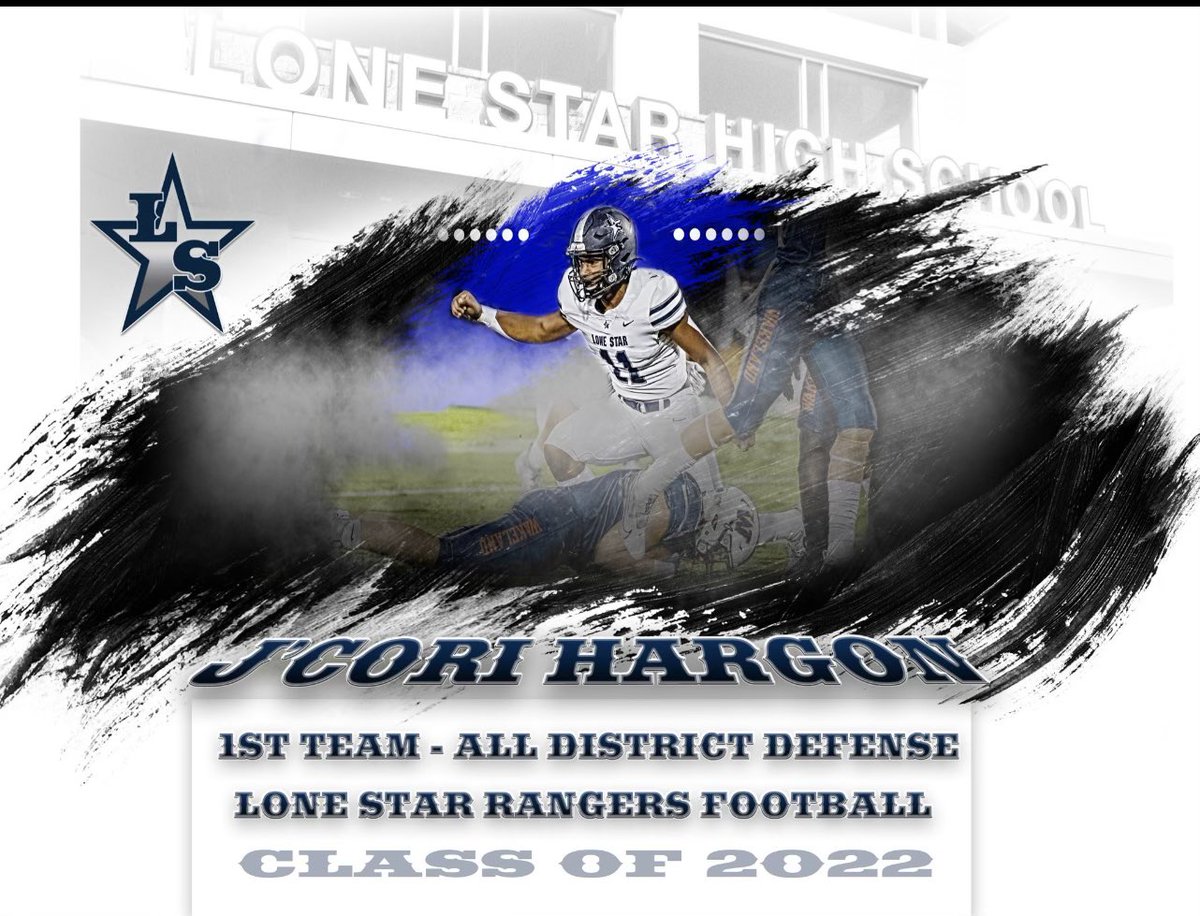 Jcorihargon's tweet photo. Blessed to be an 1st Team All District Linebacker!!! @CoachJRayburn @KyleMossakowski @LSHS_FBRecruits @gamechangerfoto https://t.co/DGVu9PXBs9