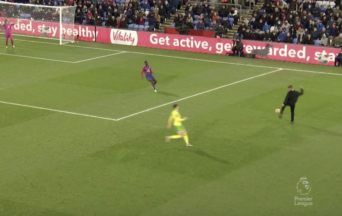 ACL_Soccer's tweet image. Can’t beat a pitch invader

Norwich fans - “Sign him up!”
Palace fans - “He’s just too good for you!”

#cpfc