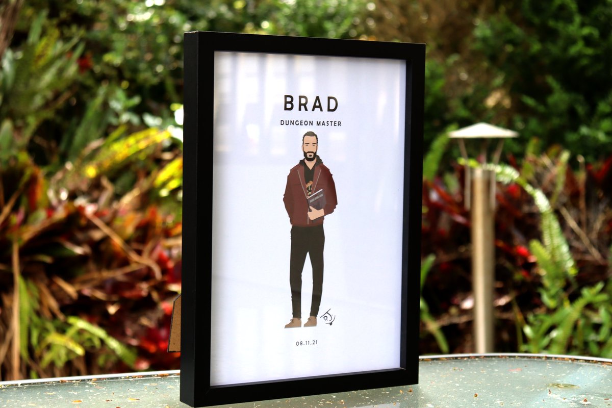 Such Art! Wow! Received a surprise gift to congratulate me on my DM Challenge journey.
Many thanks to Rowena, Reuben, Nick, Elle, Jack, Saskia, Michelle, Dave, Patrick, Ben, Nikki &amp; Phil!