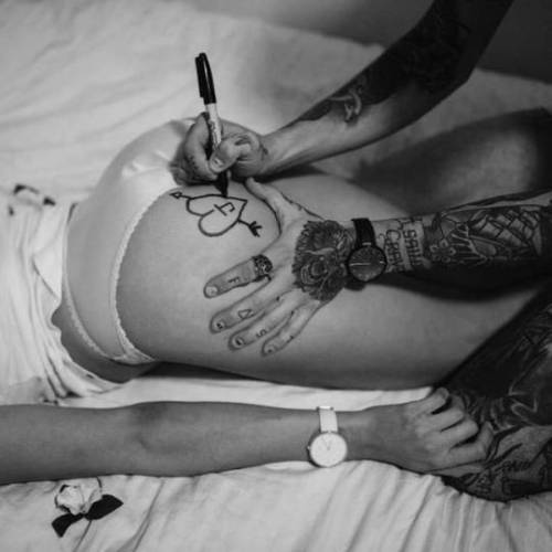 Her: Mark my ass
Me: Okay