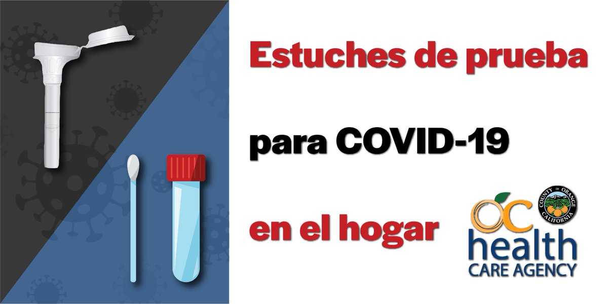 ochealth's tweet image. At-home #OCCOVID19 test kits are now available at no cost for individuals that live in #OC — we have both saliva-based and nasal swab options available to accommodate individual preferences. Please visit ochealthinfo.com/covidtest to place your order and know your status.