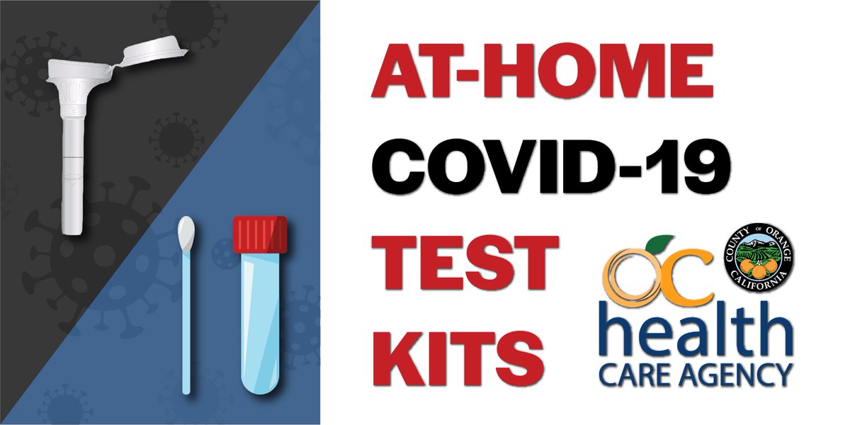 ochealth's tweet image. At-home #OCCOVID19 test kits are now available at no cost for individuals that live in #OC — we have both saliva-based and nasal swab options available to accommodate individual preferences. Please visit ochealthinfo.com/covidtest to place your order and know your status.