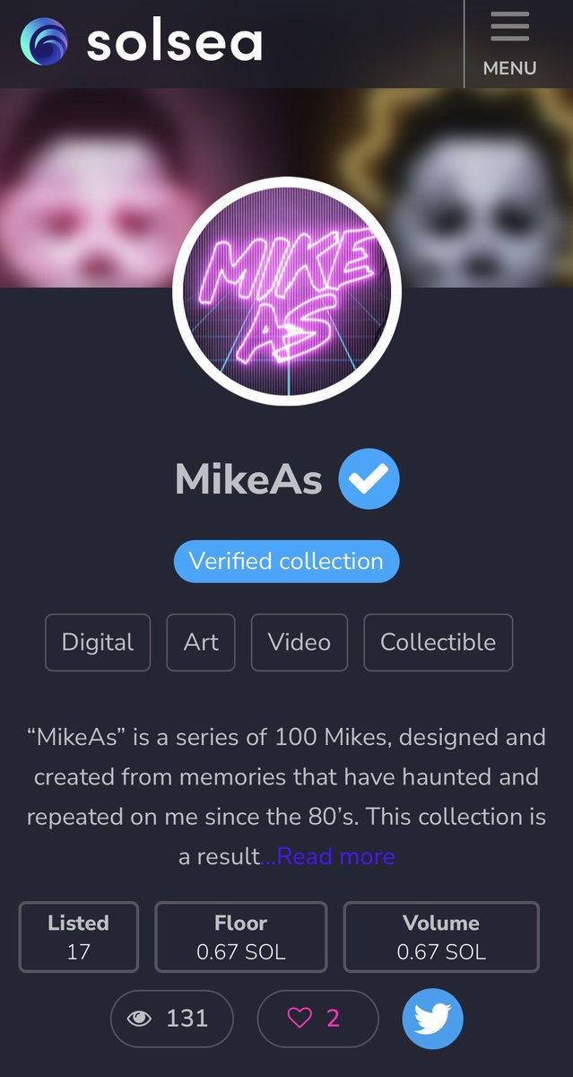 jar3dwins's tweet photo. Just got the my MikeAs project verified over on Solsea 👀 #babysteps @solana @SolSeaNFT https://t.co/mpKlOoPAou