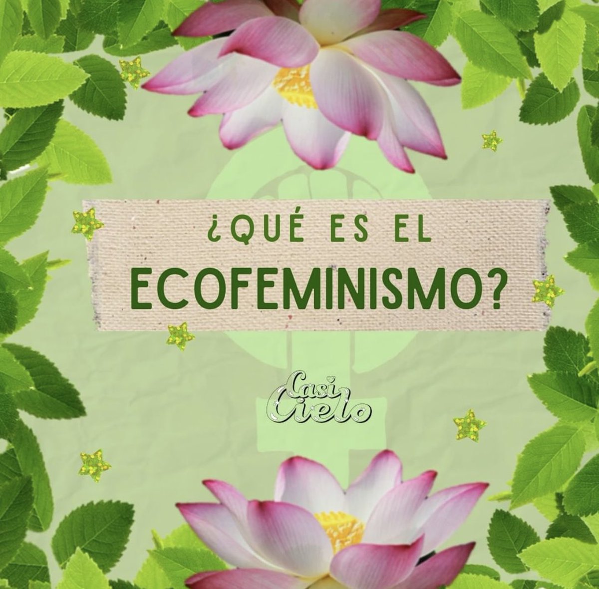 casicielomx's tweet photo. El #CasiCieloTBT de hoy es un post donde #CCBri nos ofrece una breve introducción al ecofeminismo.
¡Léelo aquí! 👉🏼 https://t.co/sBimVRo2YA https://t.co/eRaZf16dSX