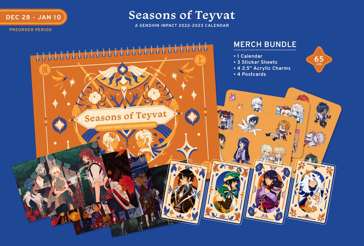 Twu Calendar 2023 Seasons Of Teyvat: A Genshin Impact Calendar (@Teyvatcalendar) / Twitter