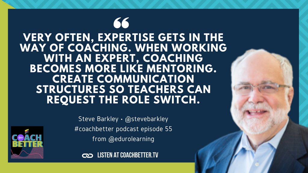 EduroLearning's tweet image. ❓How do you empower teachers to identify the kind of support they would like from your coaching?

💡 For ideas, listen to our #coachbetter episode with @stevebarkley at coachbetter.tv/episode-55/

#edurolearning #educoach #edutwitter #mentor #teachers