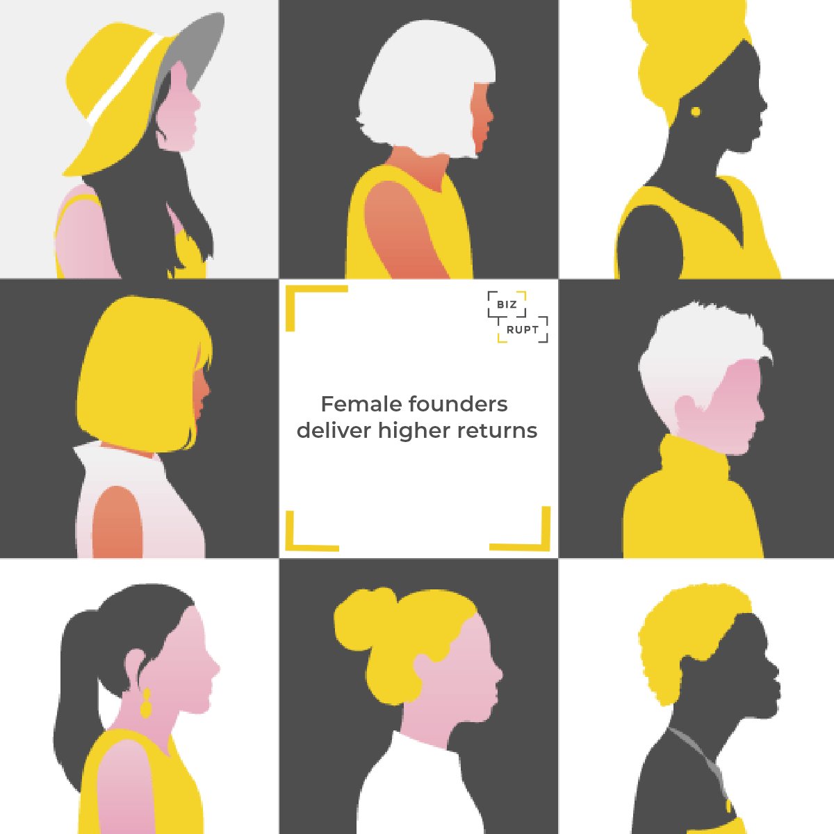 According to Boston Consulting Group, female-founded and co-founded startups have a higher success rate, with an average return of USD $78 cents for every dollar invested, compared to male founded startups, which have a rate of only USD $31 C.

#Startup #Business #Fintech #Woman