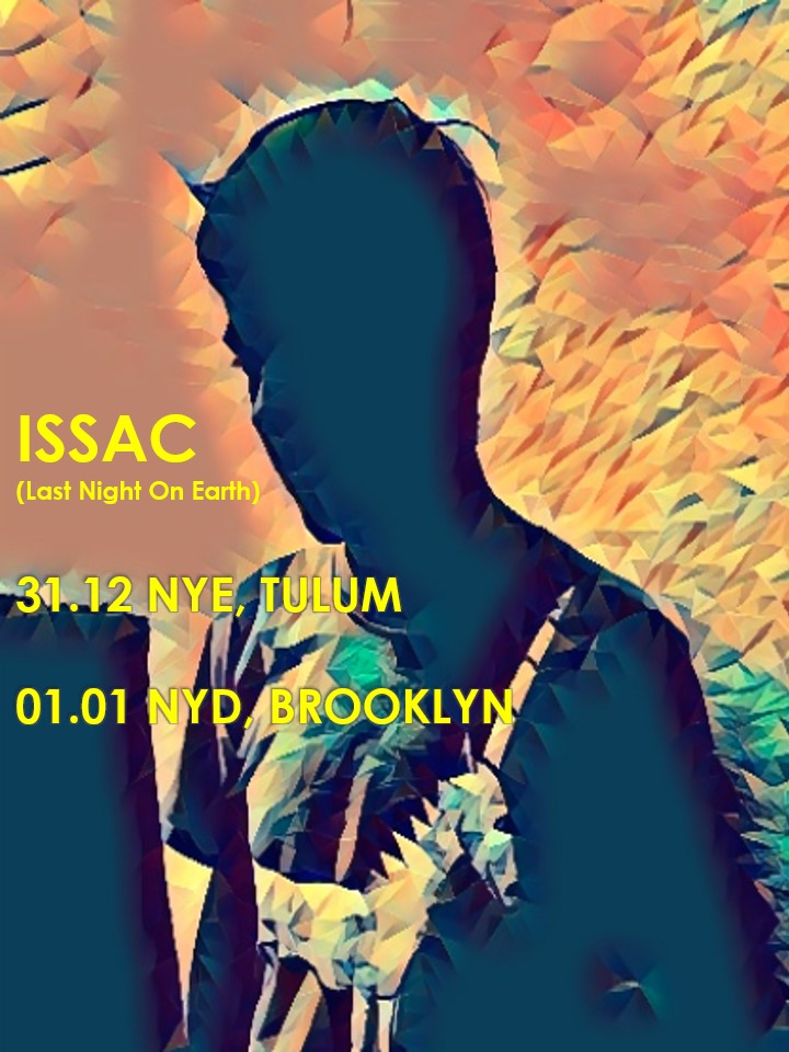 Looking forward to the final show of 2021 and the first one of 2022 in Tulum &amp; Brooklyn!!
31.12 NYE, Tulum
01.01 NYD, Brooklyn
#ISSAC #LNOE #MINERAL #GuerillaMovement