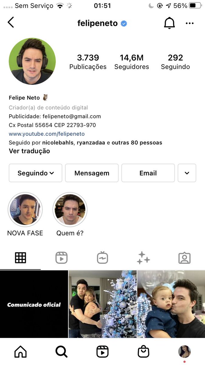juliettecact's tweet photo. felipe colocou uma coruja no nome dele no insta.. sera que ele vai entrar p bbb22?! #BBB22 https://t.co/oATEAJbZ60